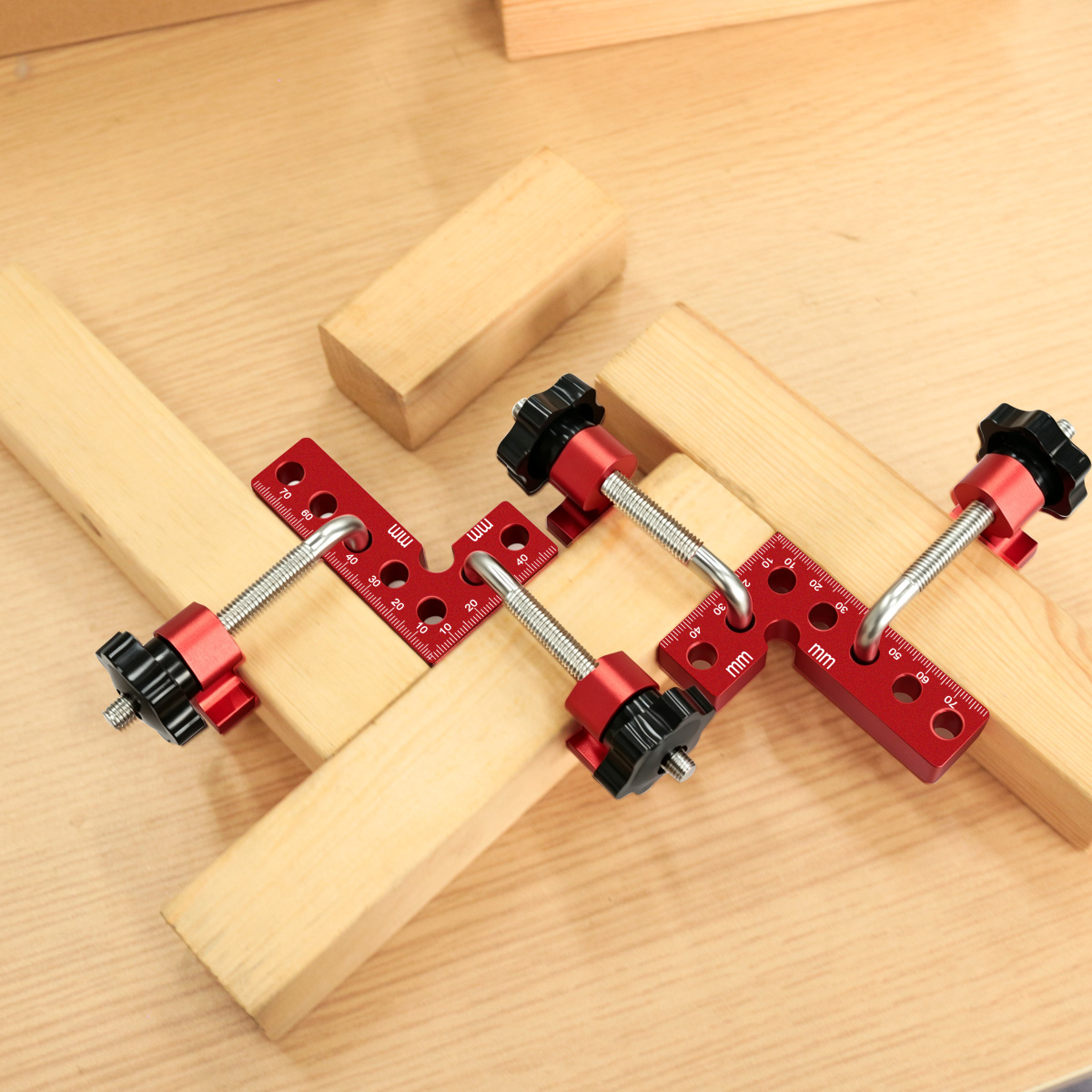 Woodworking Right Angle Clamp - Ensemble de pinces de positionnement en