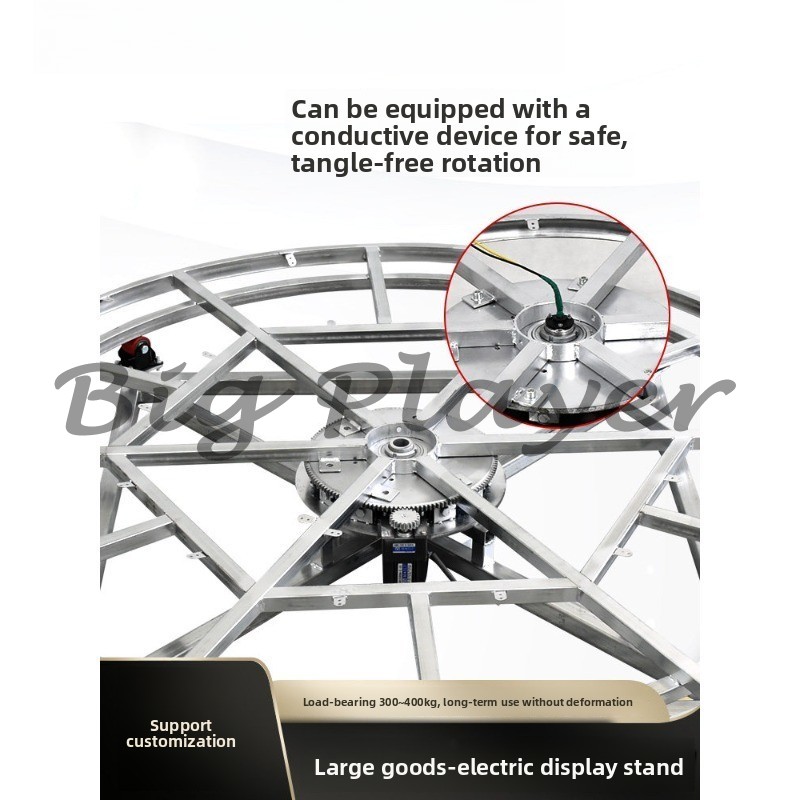 Turning Gouge Set - Présentoir rotatif électrique motorisé, grande plateforme