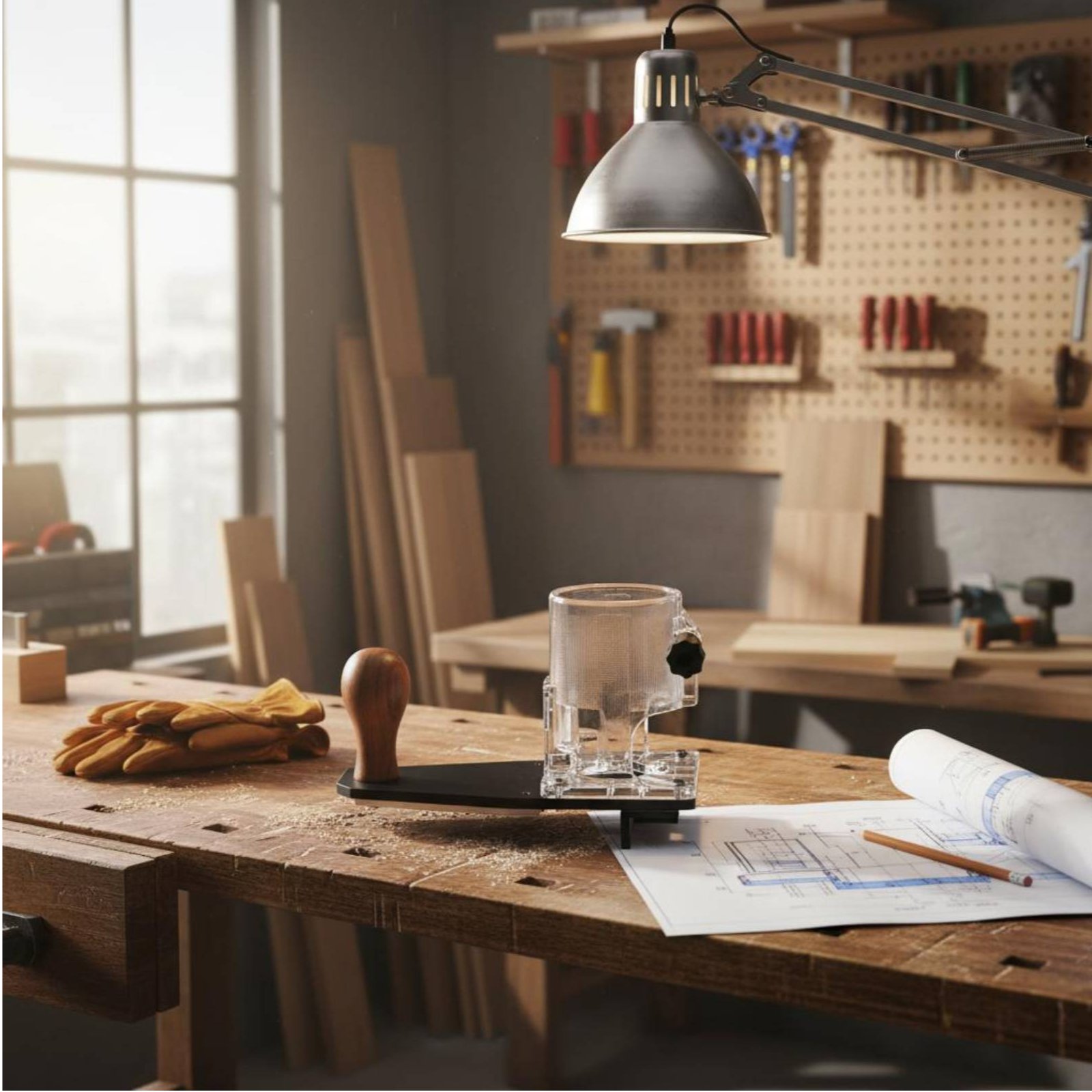 Woodworking Power Tools - Base de défonceuse pour bordures, accessoire
