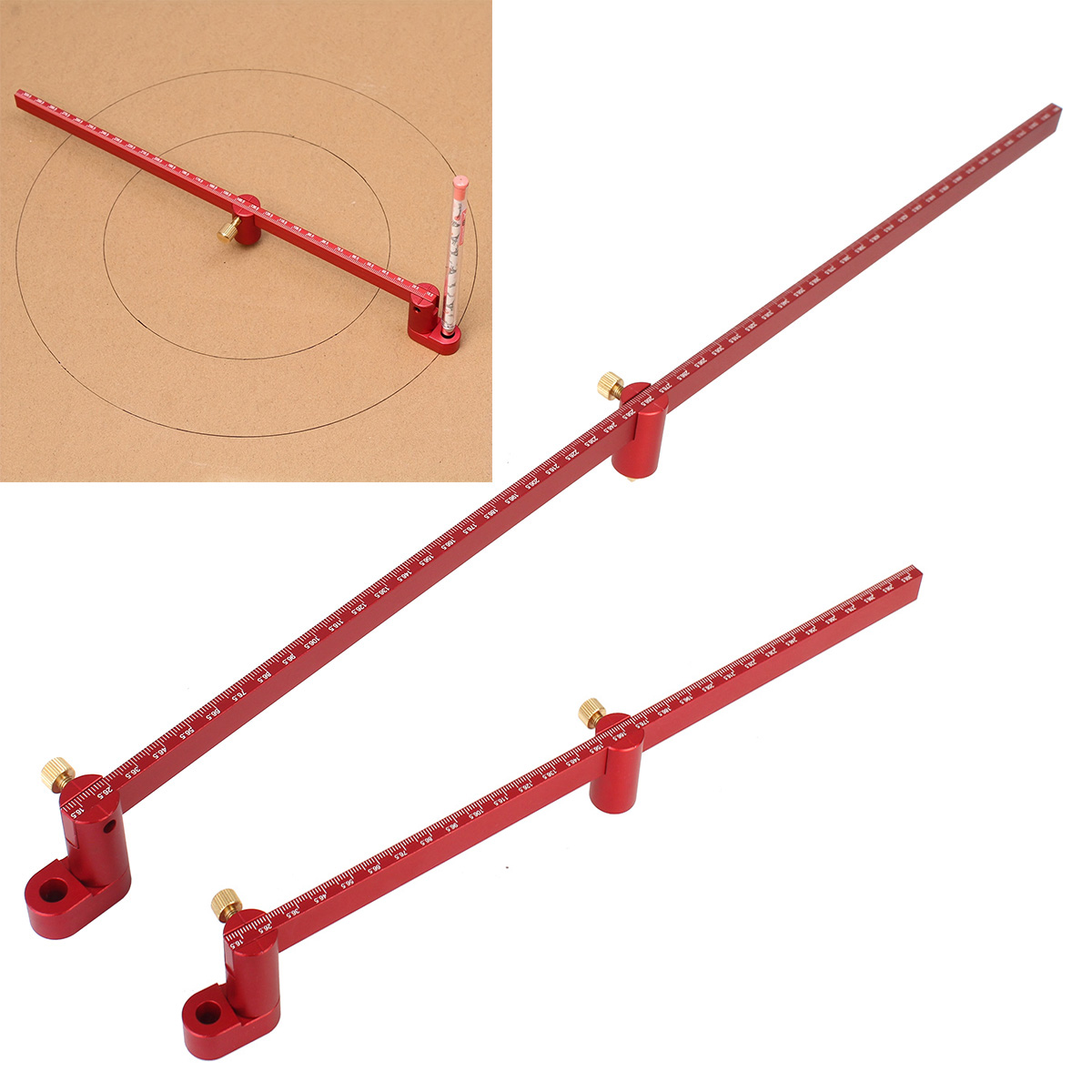 Woodworking Marking Gauge - Règle de recherche centrale de jauge