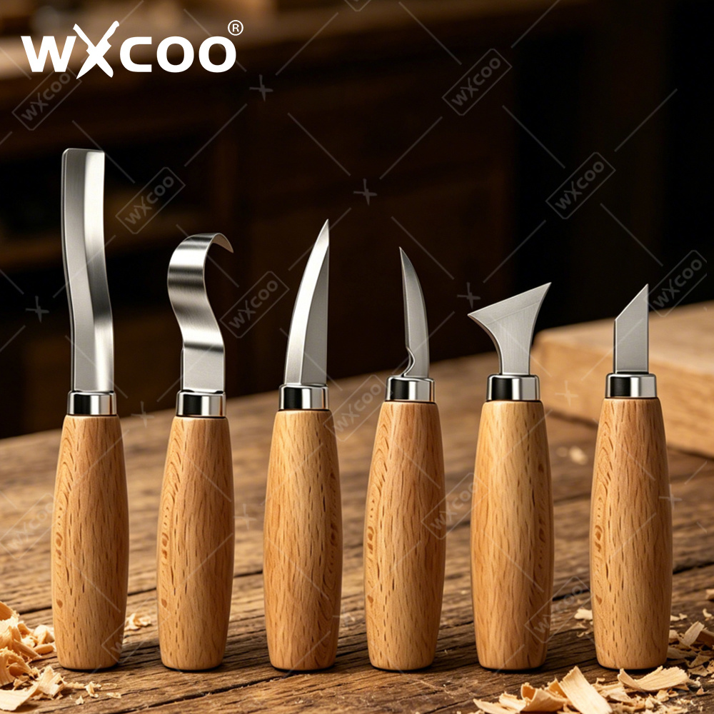 Woodworking Basics - WXCOO Couteau-ciseau ergonomique pour la sculpture