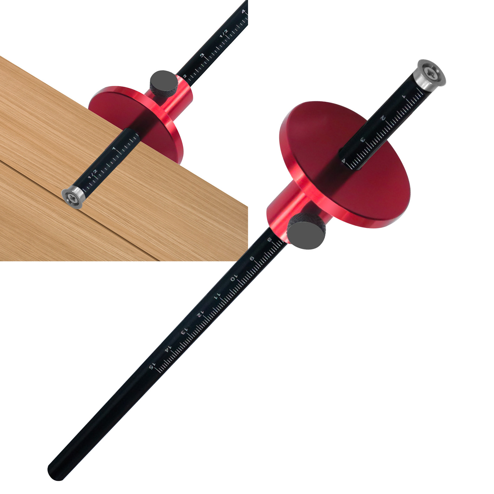 Woodworking Marking Gauge - Jauge de traçage à roue européenne