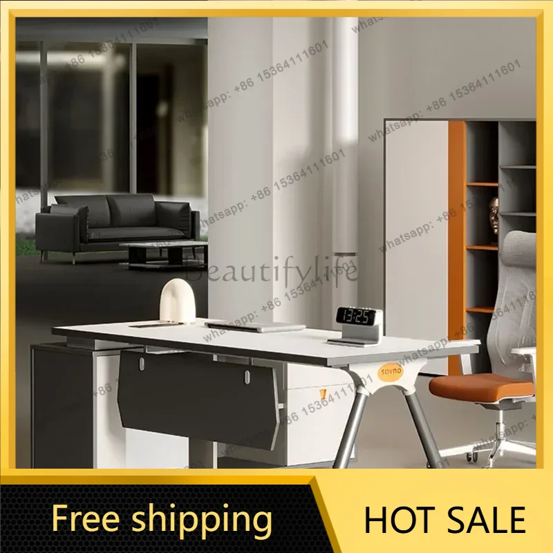 Woodworking Workshop Design - Bureau de travail postmoderne LJY, table