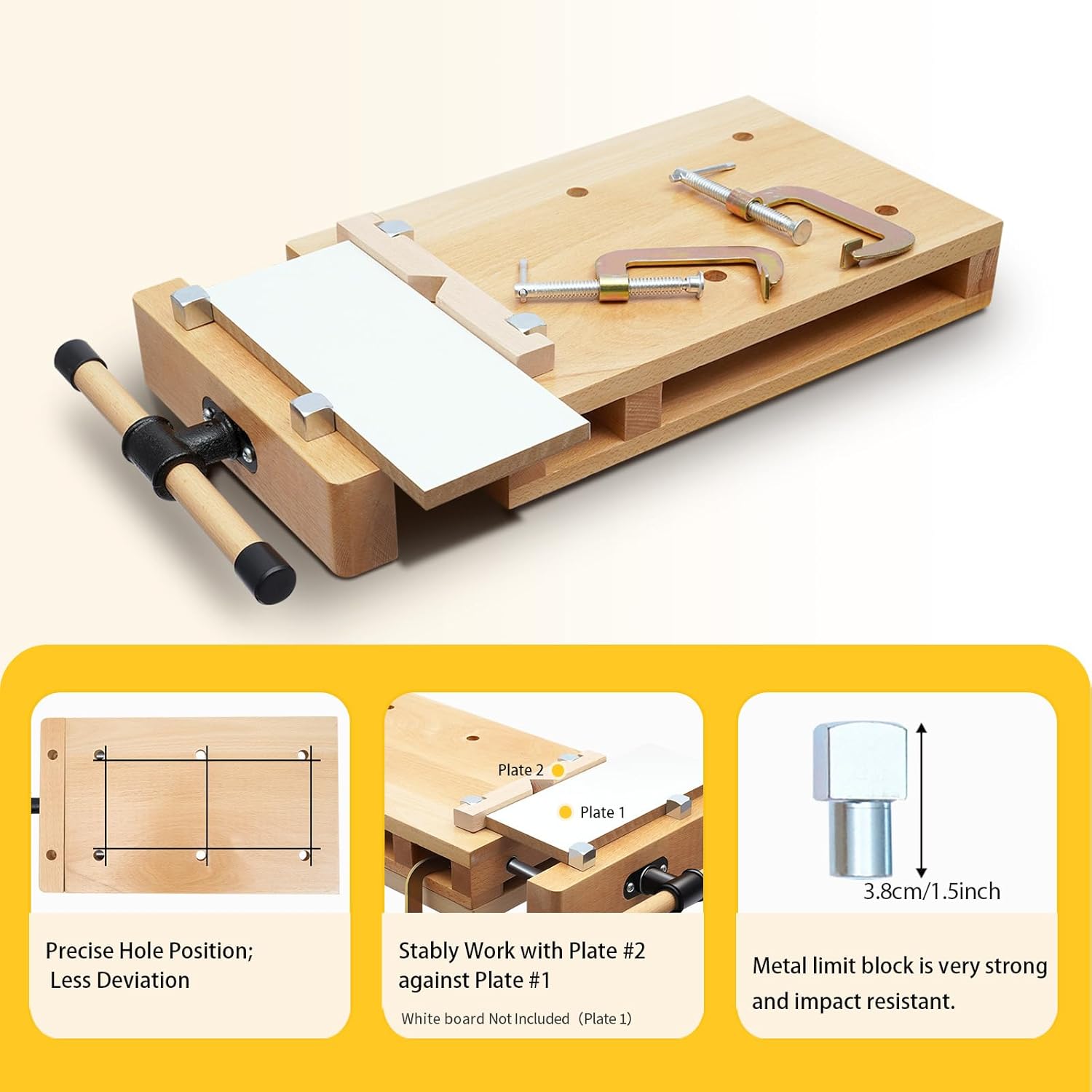 Établi de travail en bois dur  - Woodworking Vise Types avis et prix