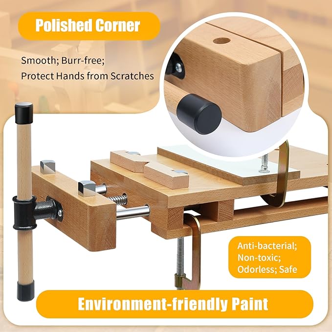 Établi de travail en bois dur  - Woodworking Vise Types avis et prix