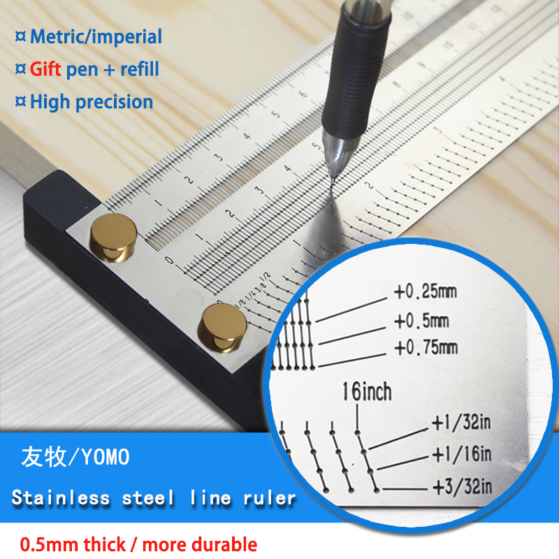 YOMO-Règle d'échelle de haute  - Woodworking Marking Gauge avis et prix