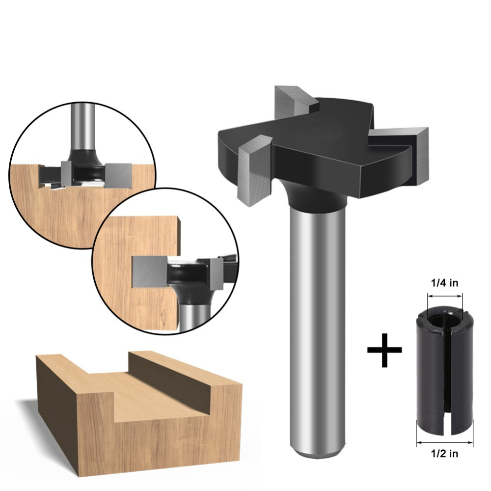 Fraise à rainurer en T à 4 den - Router Bits For Woodworking avis et prix